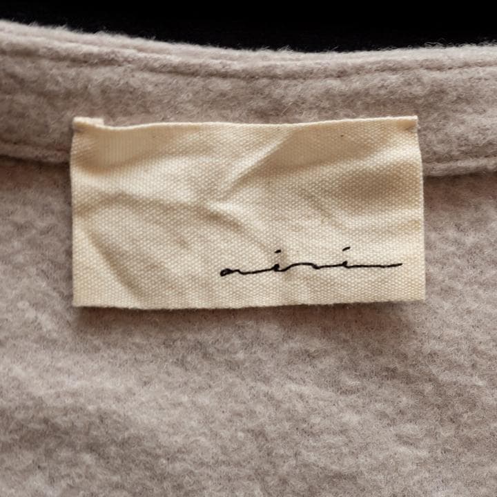 aere カフタンワンピース ウール グレージュ aere カフタンワンピース ウール グレージュ