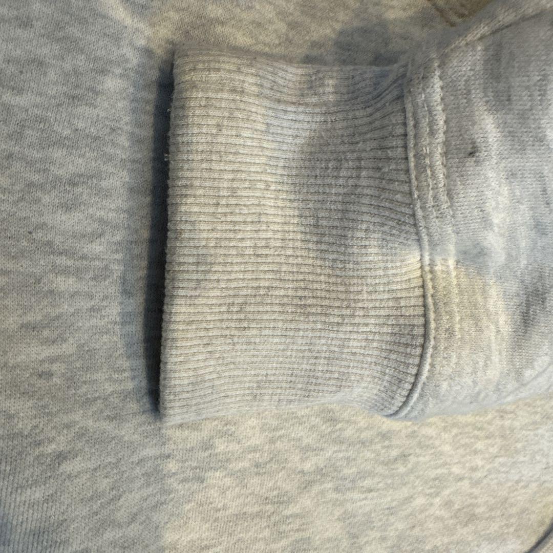 STUSSY グレー ジップアップパーカー S