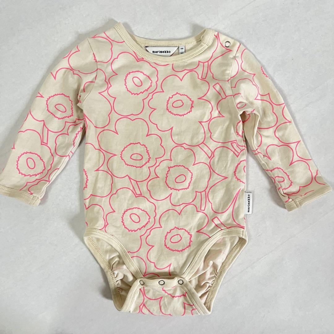 マリメッコ marimekko ロンパース 68 - メルカリ