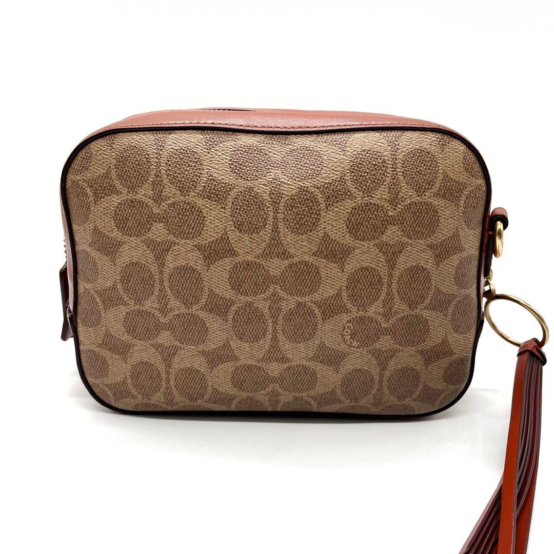 未使用級✨COACH ショルダーバッグ シグネチャー タッセル ブラウン