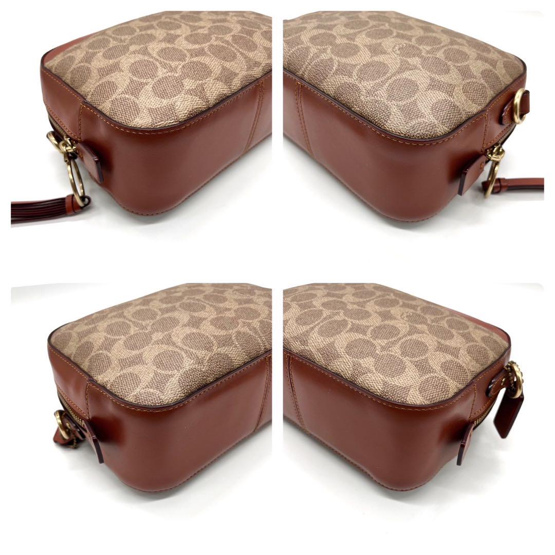 未使用級✨COACH ショルダーバッグ シグネチャー タッセル ブラウン