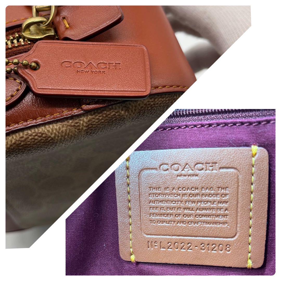 未使用級✨COACH ショルダーバッグ シグネチャー タッセル ブラウン