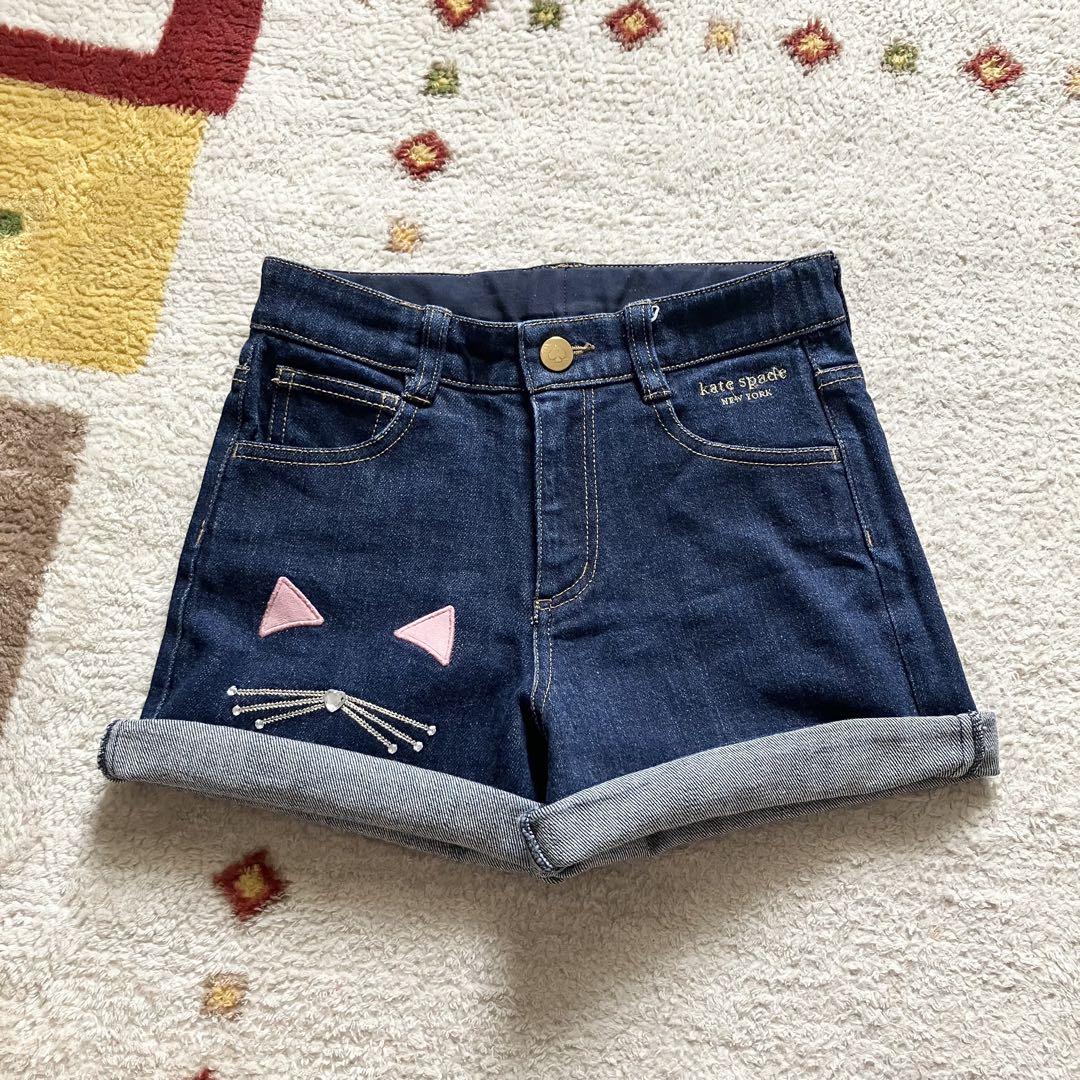 【新品タグ付】ケイトスペード キッズ デニムパンツ 130cm kate spade new york kids｜ケイトスペードニューヨーク（キッズ