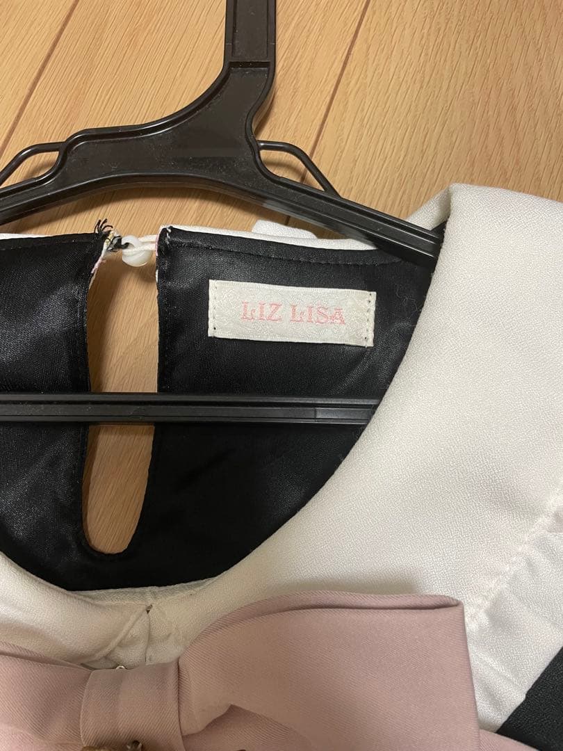 LIZLISA リズリサ MelodyBunny柄セットアップ ブラック 長袖