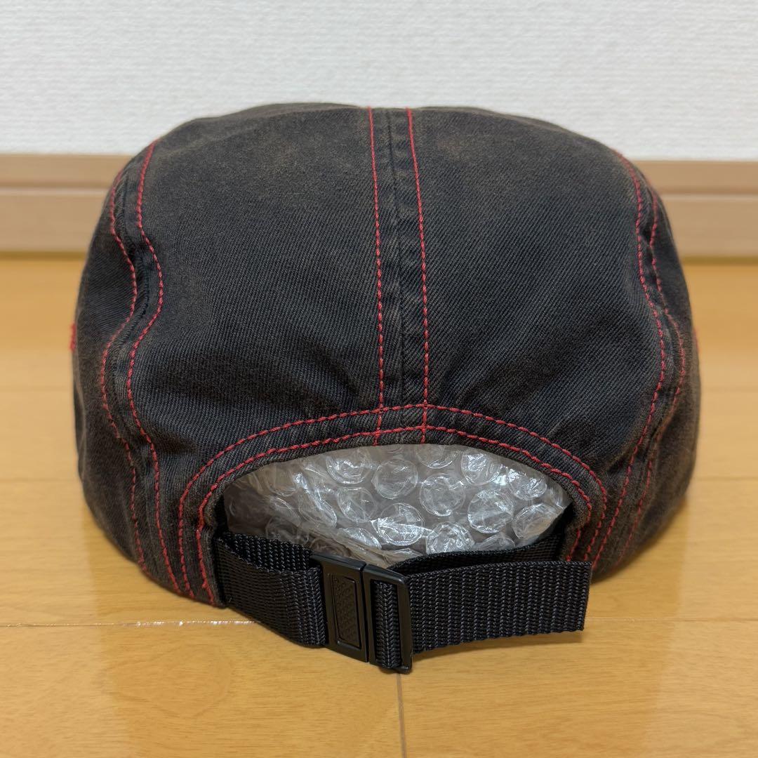 Supreme Contrast Stitch Camp Cap 黒 18ss