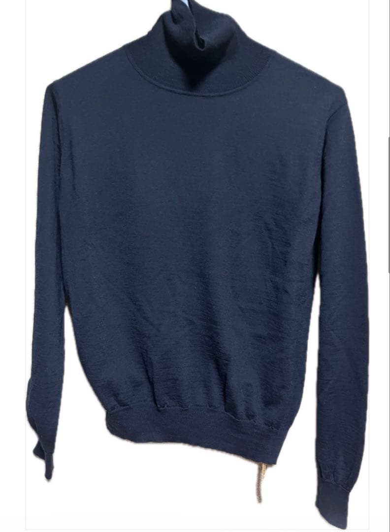 ドゥーズィエムクラス FF30 タートルネック ニットプルオーバー 黒