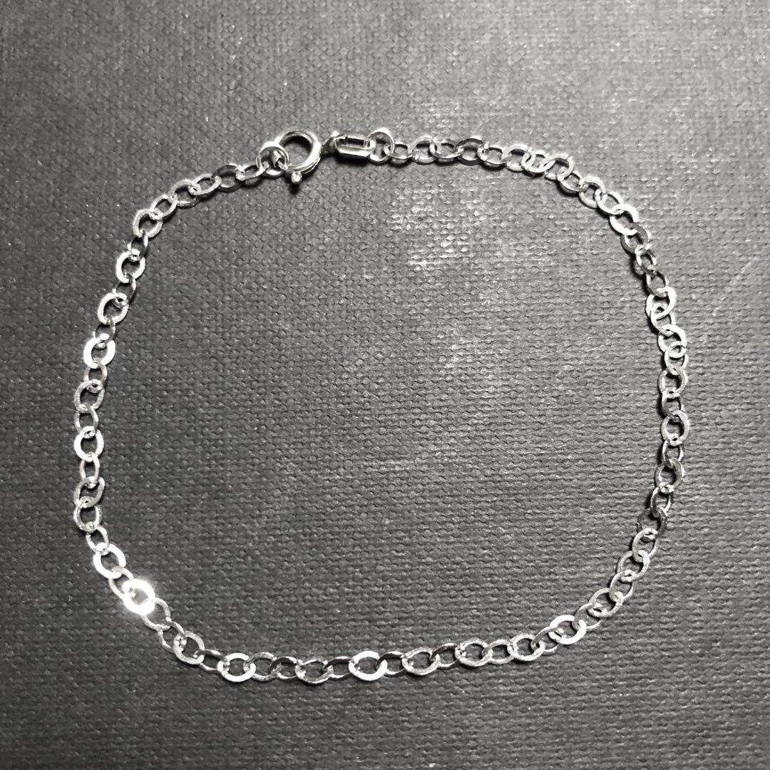 K14 White Gold Vintage Chain Bracelet