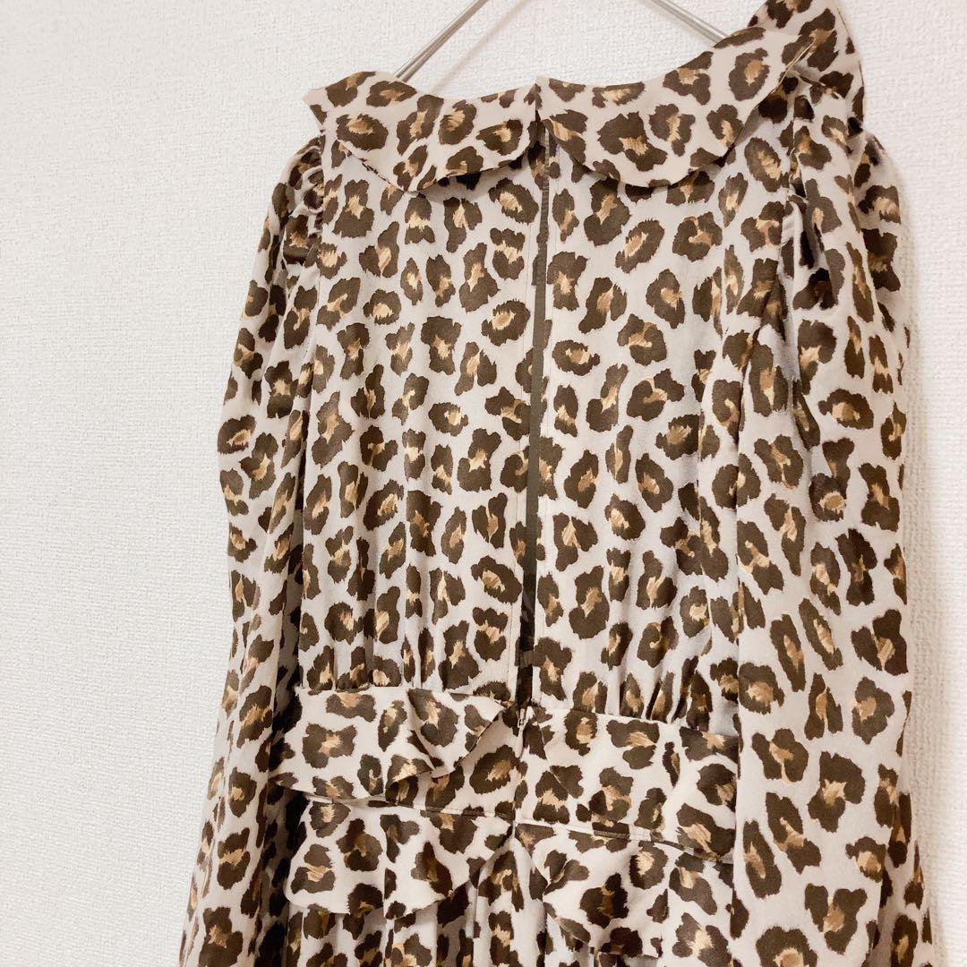 希少⭕️ジュンアシダTAE ASHIDA ヒョウ柄ロングワンピース高級上品