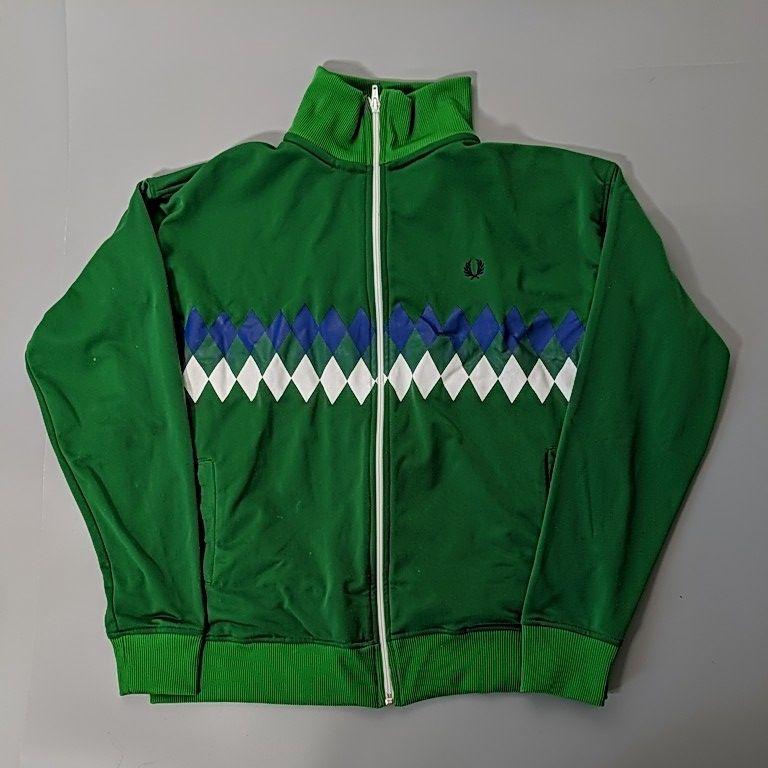 90's イングランド製 FRED PERRY トラックジャケット グリーン