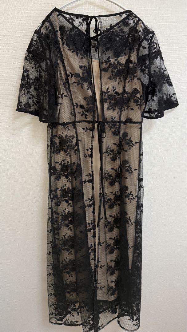 LEJA 花柄バックリボンワンピースセットアップドレス