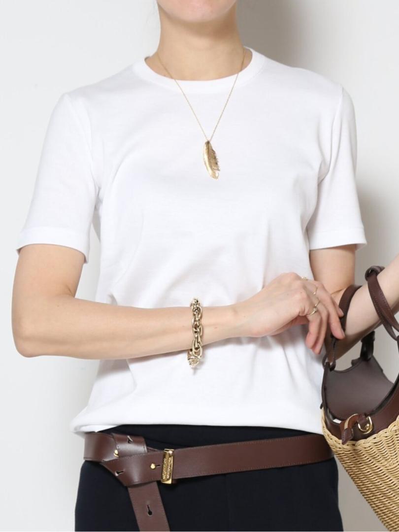 新品未使用タグ付き ドゥーズィエムかクラス　GIZA フライスTシャツ　ホワイト 未使用 タグあり ドゥーズィエムクラス GIZAフライスTシャツ
