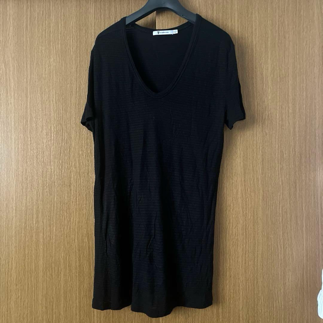 海外限定スパイク販売 alexanderwang ブラック トップス Vネック トップス