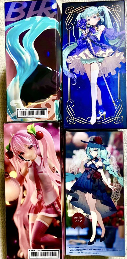 初音ミクフィギュア４種(バースデイ×２種、桜提灯、おでかけドレス)