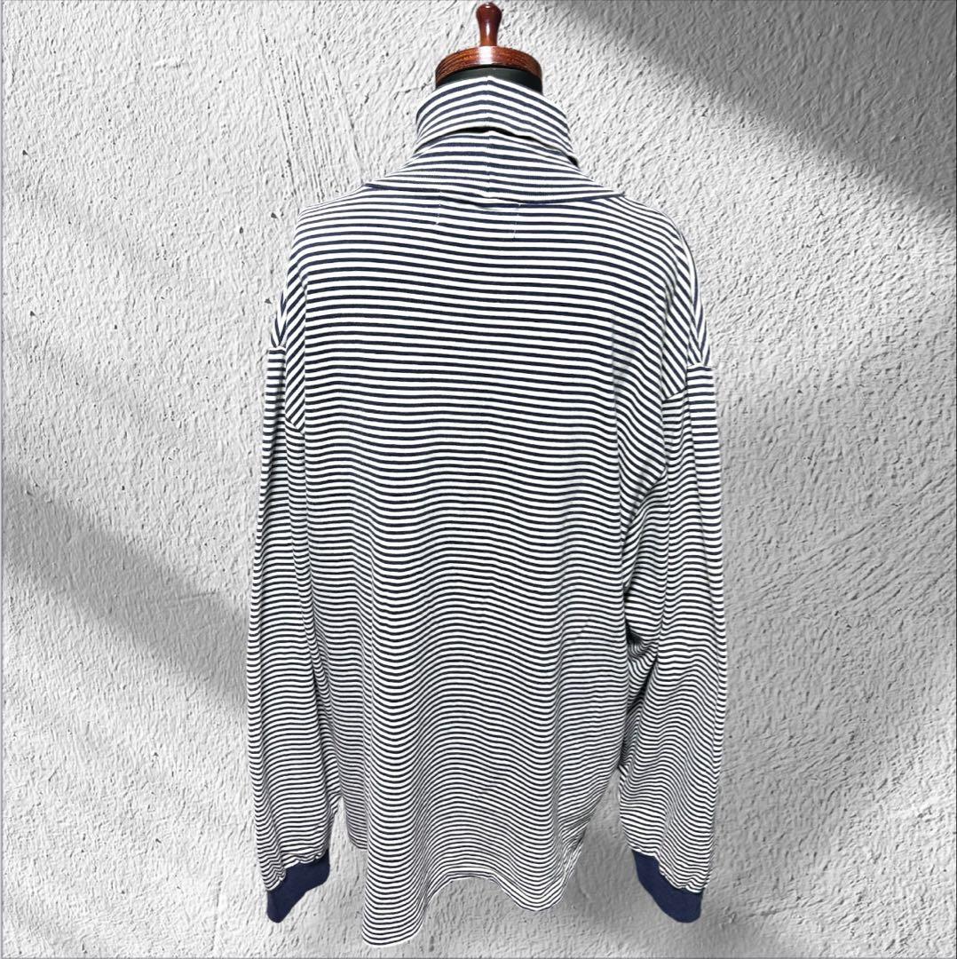 ✓90s 初期 RRL ボーダー タートルネック XXL ジョニーデップ 古着
