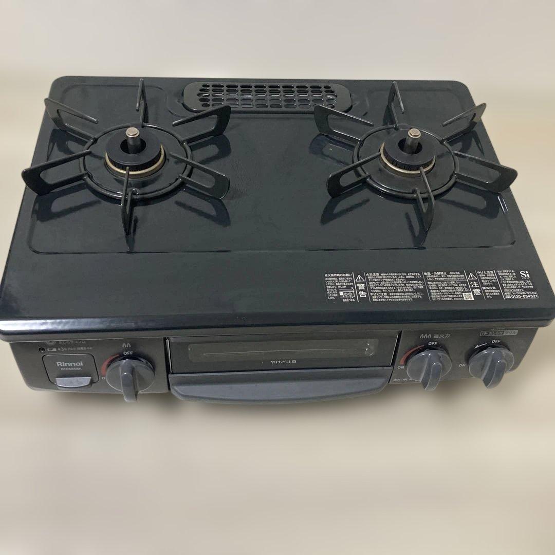 リンナイ 都市ガス ガスコンロ 2025製ガステーブル RTE565BKRRinnai