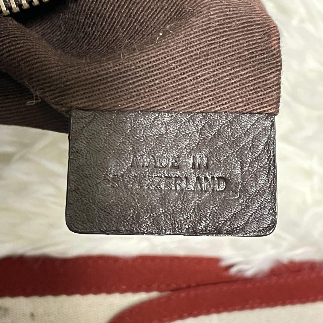 美品 BALLY ショルダーバッグ トレインスポッティング シボ革 金具 バリー