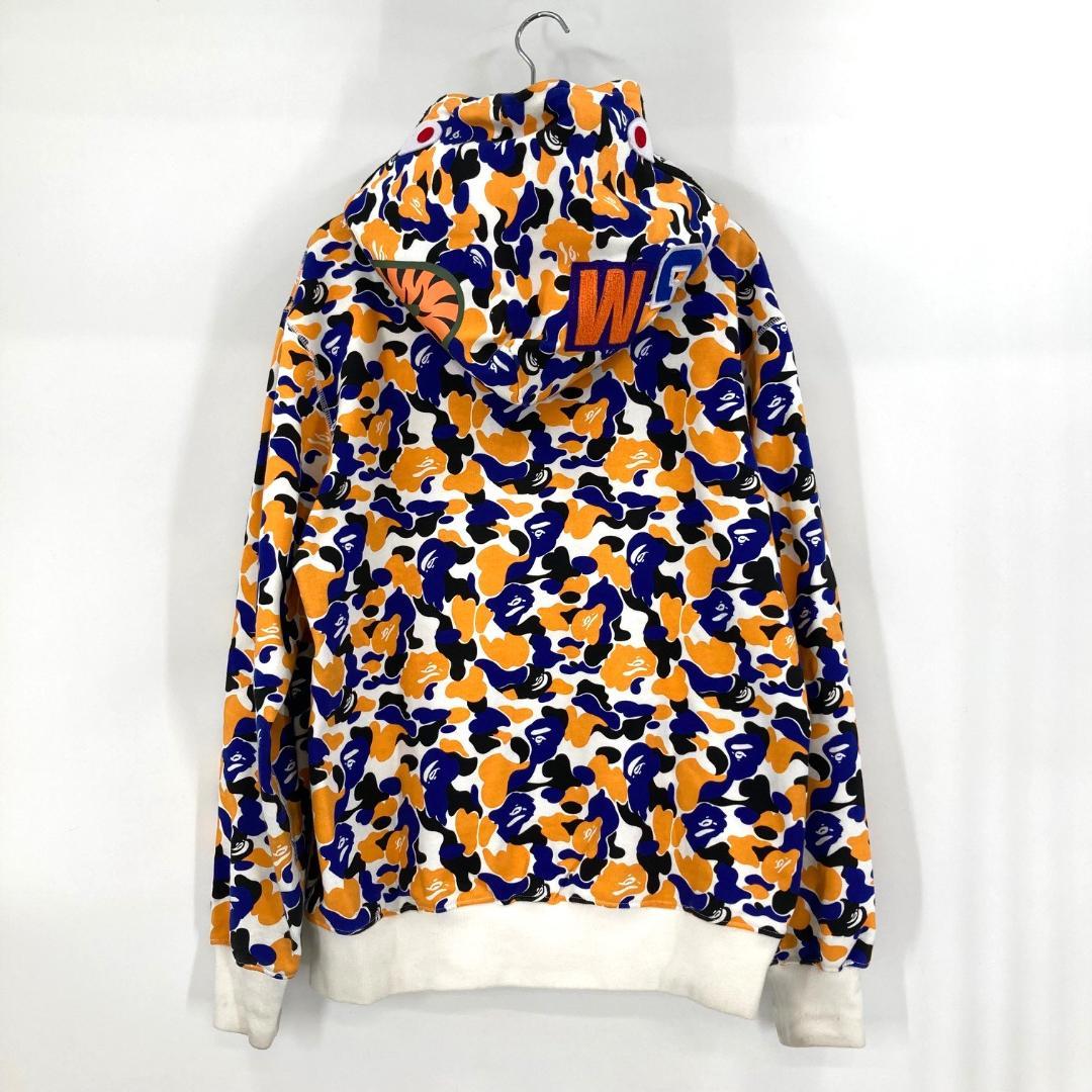 A BATHING APE　シャークパーカー　総柄　前橋限定　Lサイズ