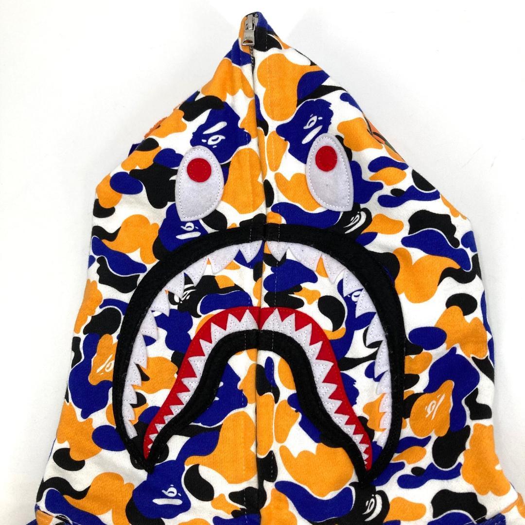 A BATHING APE　シャークパーカー　総柄　前橋限定　Lサイズ
