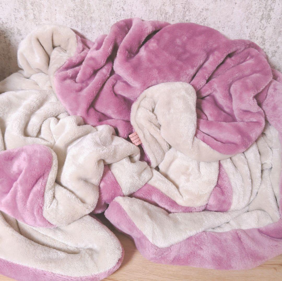 2枚。るんば様専用❤みかん❤厚手プレミアムWボア☆シングル 直売半額 2枚。かやママ様専用❤みかん❤厚手プレミアムWボア☆シングルお布団⭐ その他