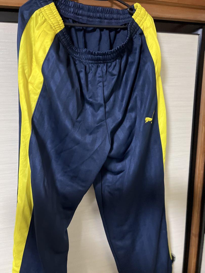 PUMA ネイビー/イエロー ジャージ上下セット　サイズXO PUMA ネイビー/イエロー ジャージ上下セット サイズXO - メルカリ