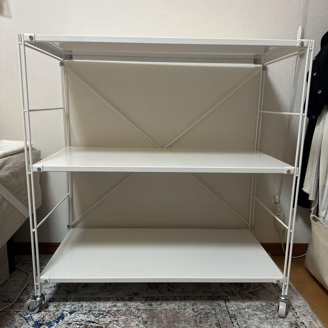 無印良品 スチールユニットシェルフ スチール棚セット ワイド 小 スモールグレー
