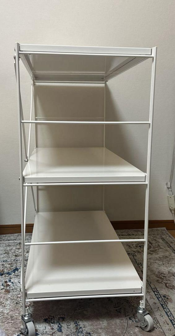 無印良品 スチールユニットシェルフ スチール棚セット ワイド 小 スモールグレー
