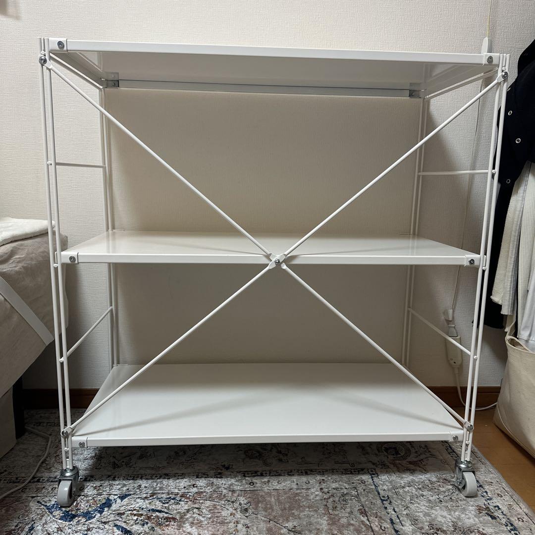 無印良品 スチールユニットシェルフ スチール棚セット ワイド 小 スモールグレー