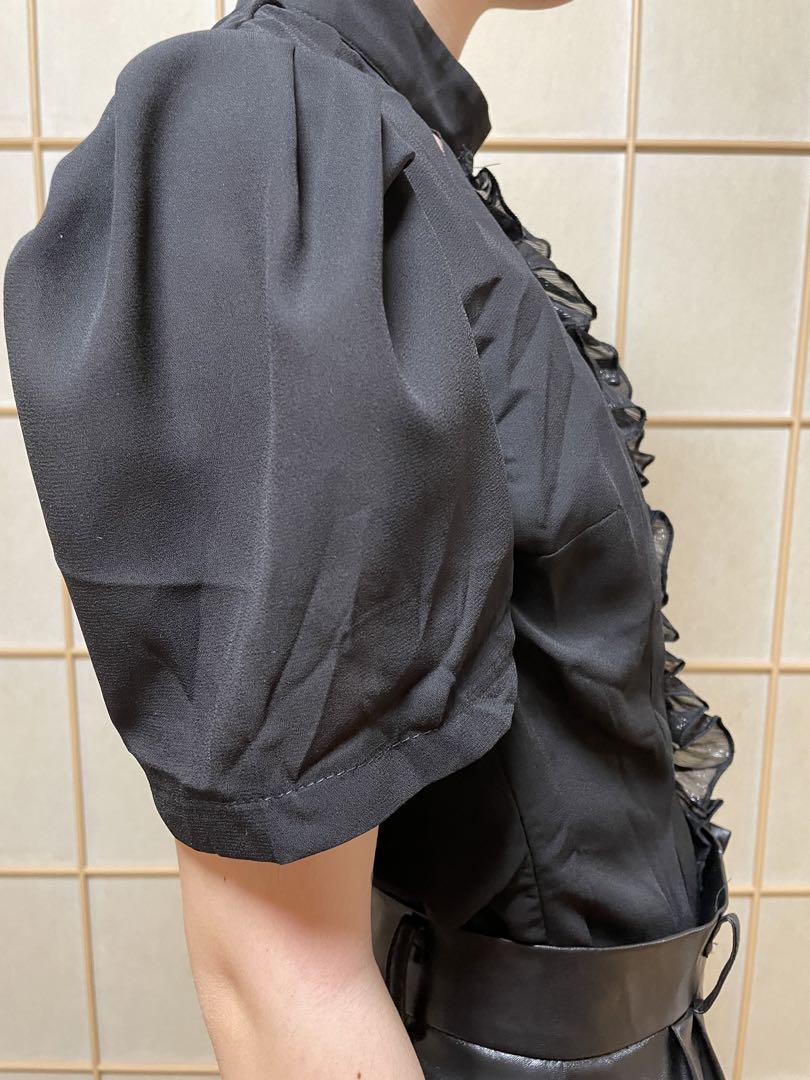 クルエラ 白黒ドット柄 フード付きコスプレ衣装