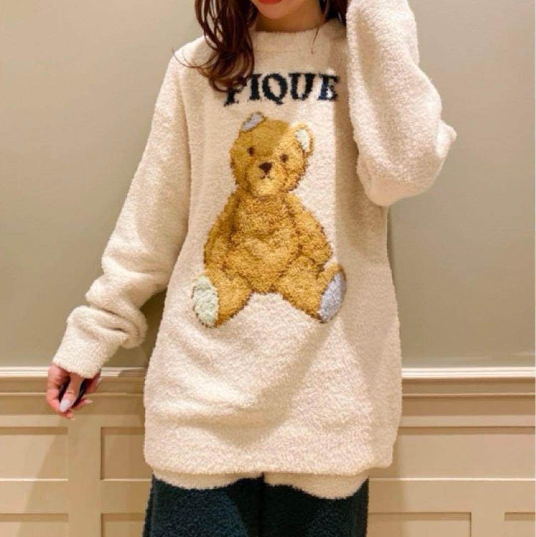 新品 ジェラートピケ 【HOMME】ベビモコベアジャガードプルオーバー くま