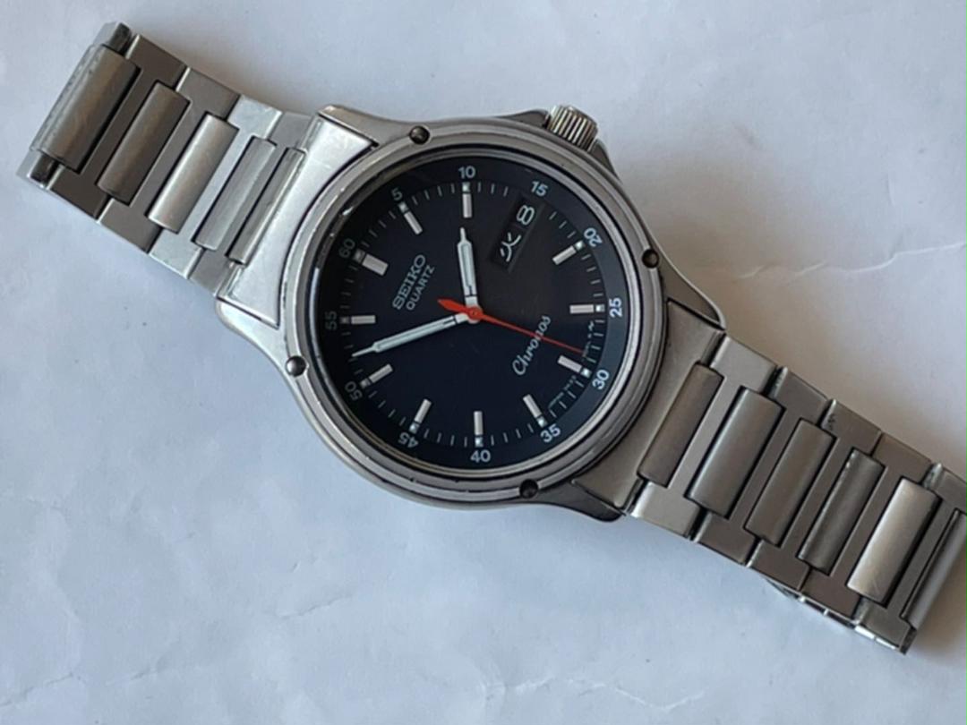 バンド SEIKO CHRONOS 7433-7030 メンズクォーツウォッチ UPohF-m29582537389 があります