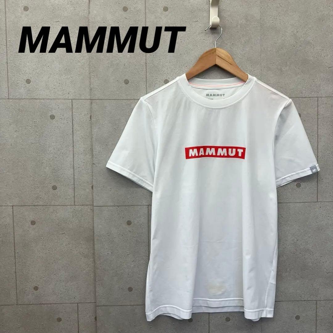 MAMMUT マムート Tシャツ QDロゴプリント アジアンフィット L 白