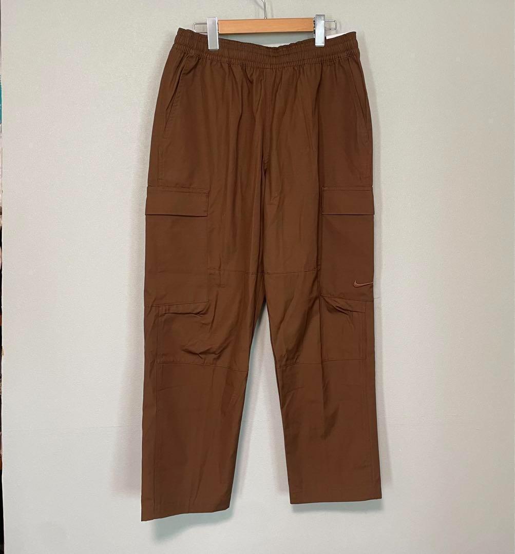 L 新品 ナイキ カーゴパンツ ウーブンパンツ メンズ ブラウン カーゴ