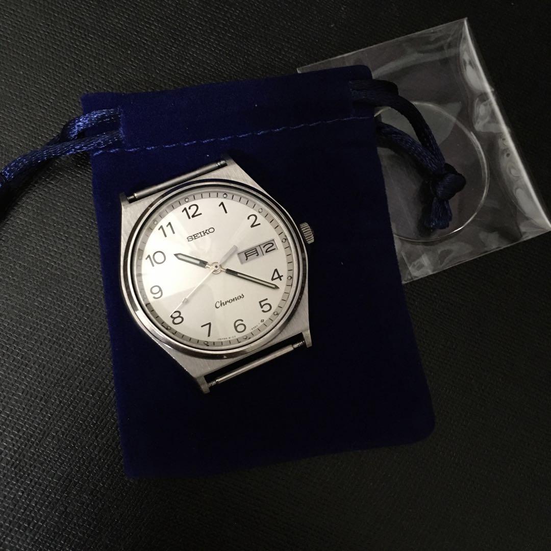 SEIKO セイコー Chronos 8123 8123-6400 白