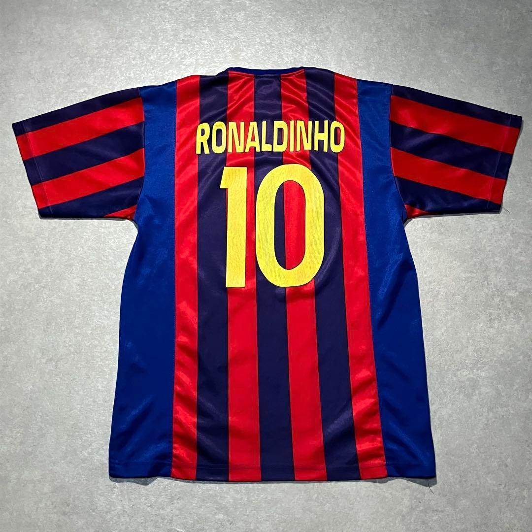ウェア 05/06 FC Barcelona soccer jersey kit y2k