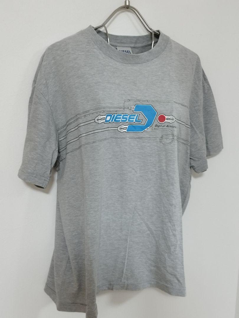 【希少】 DIESELディーゼル　ヴィンテージ半袖Tシャツ メンズL　グレー