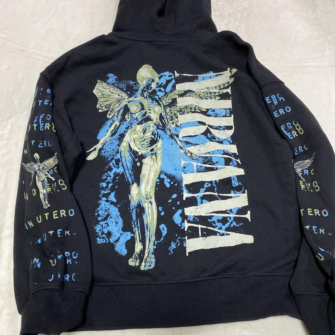 H&M×NIRVANA コラボ 人体模型 プリント パーカー sizeXS
