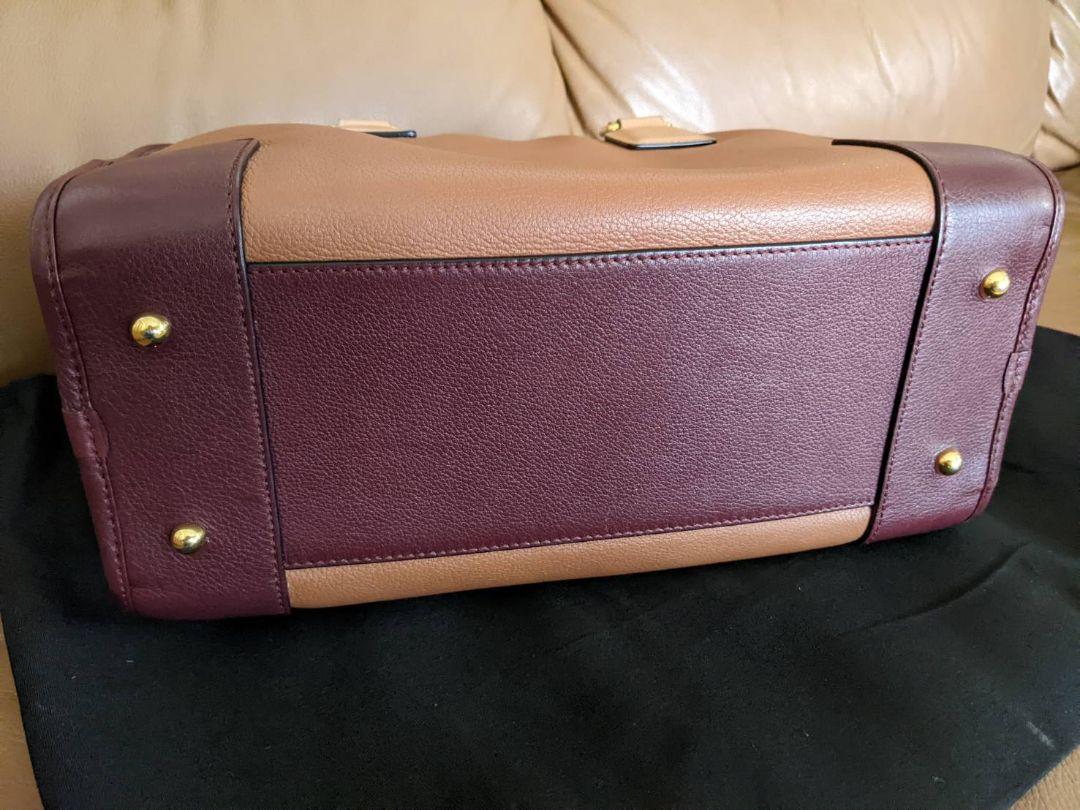 LOEWE アマソナ28 美品 秋色 茶系 トリコロール 上品 合わせやすい