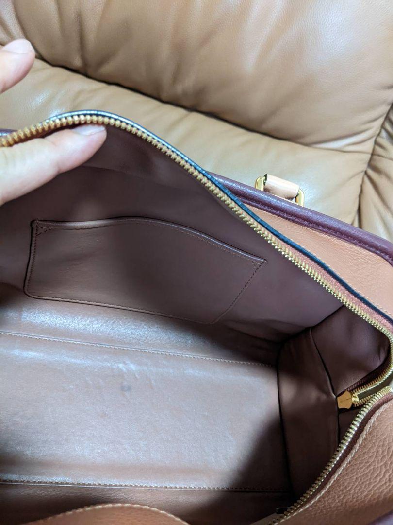 LOEWE アマソナ28 美品 秋色 茶系 トリコロール 上品 合わせやすい
