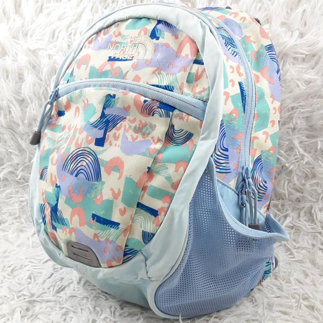 美品◎THE NORTH FACE SMALL DAY キッズ用リュック 総柄