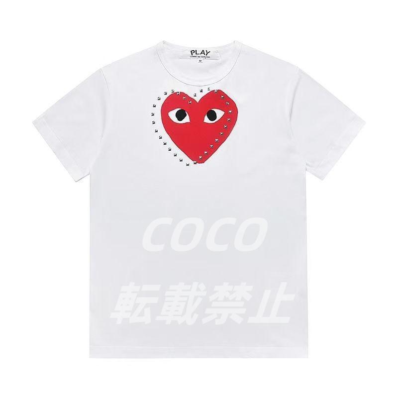 PLAY COMME des GARÇONS ハートスタッズTシャツ ハート - メルカリ