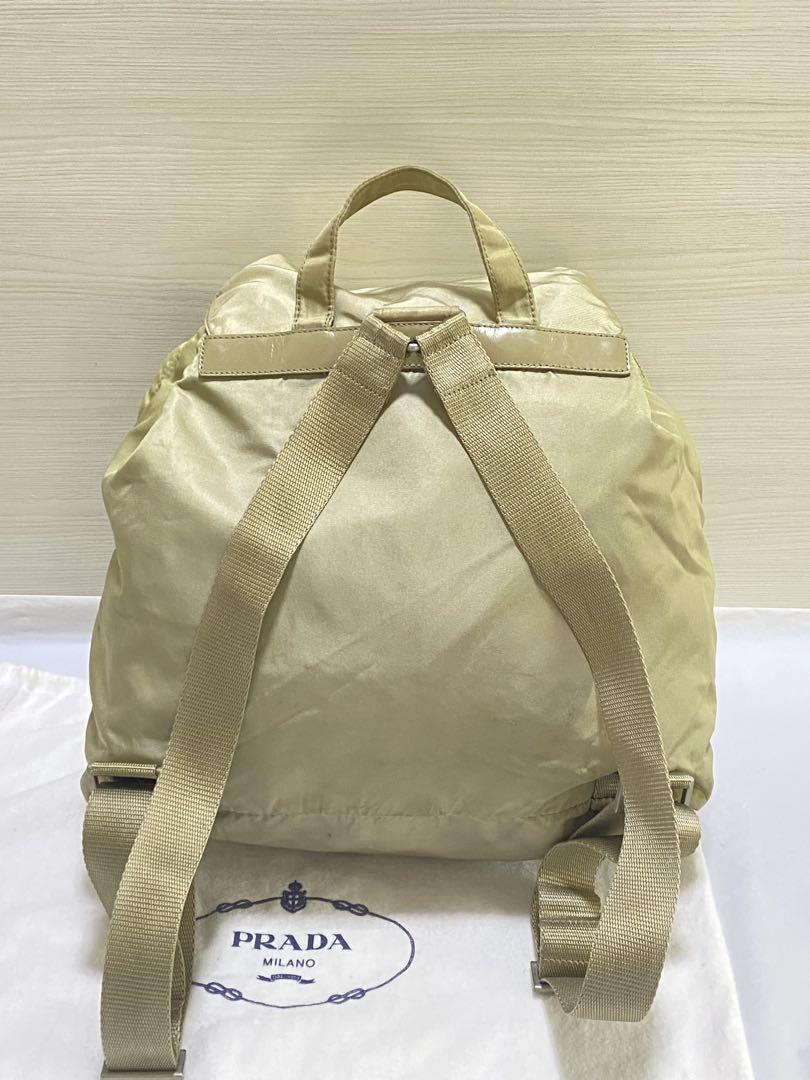 PRADA プラダ リュック　ベージュ　ライトグリーン　カーキ