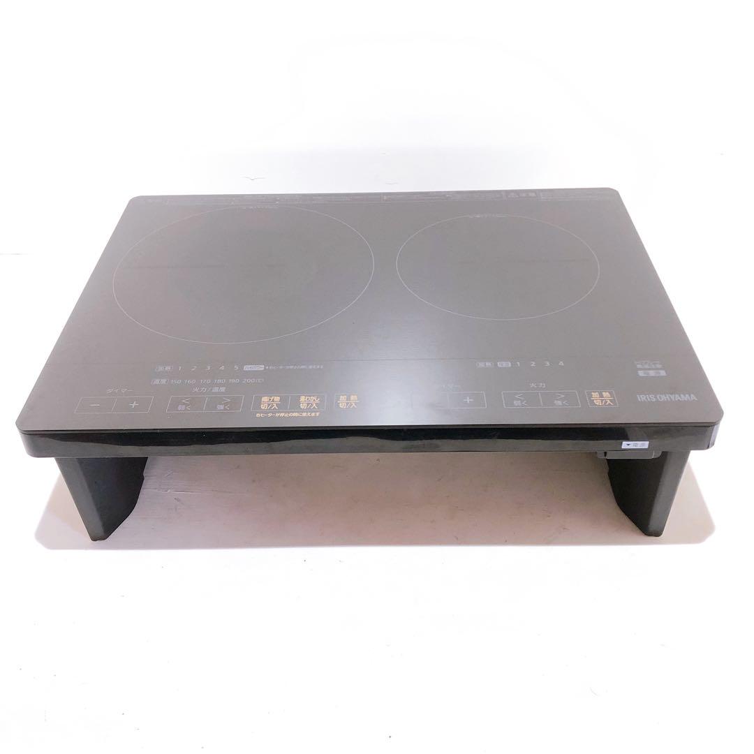 ☆アイリスオーヤマIHクッキングヒーター IHC-WKG3S-B 2021年製IH調理器
