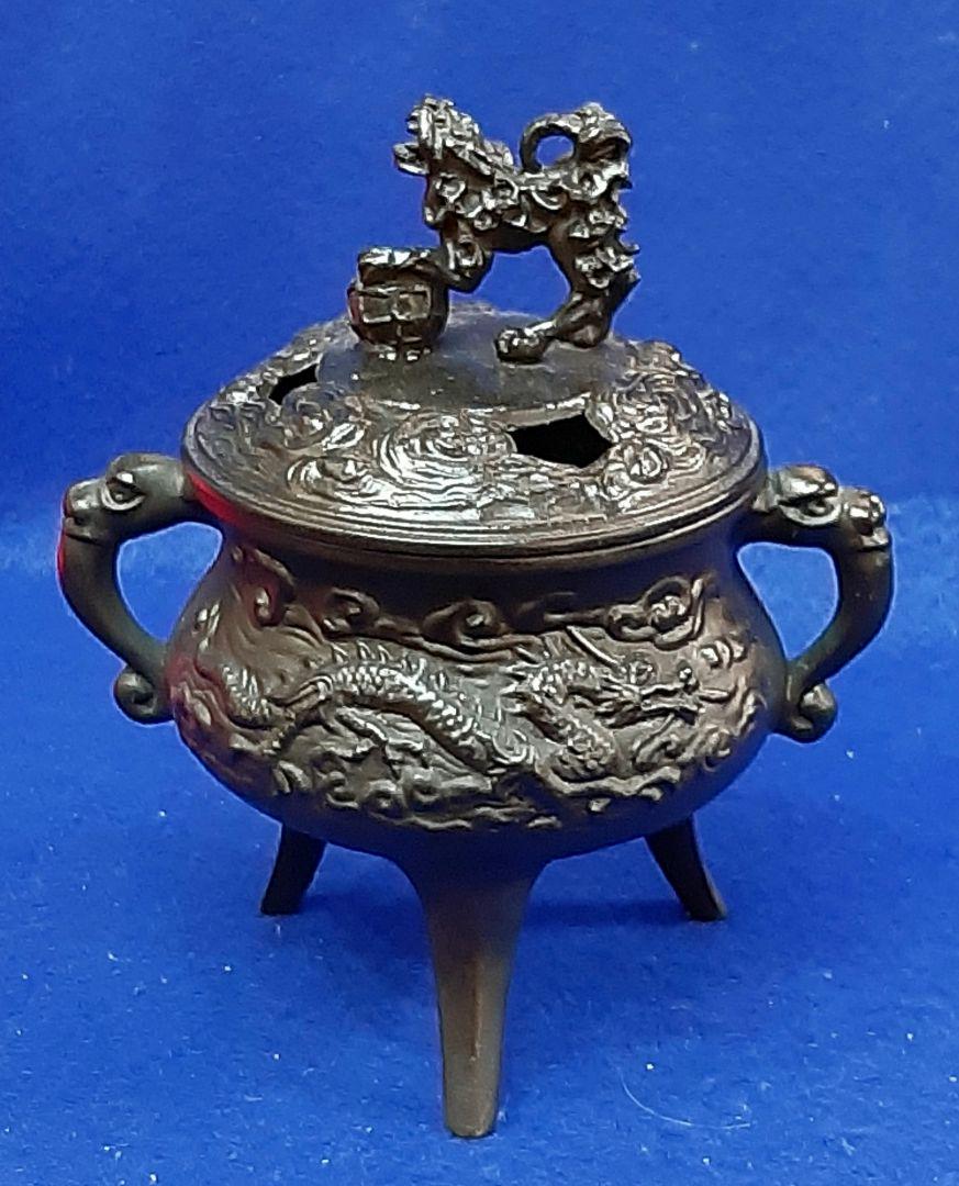 獅子香炉 香炉 金属製香炉