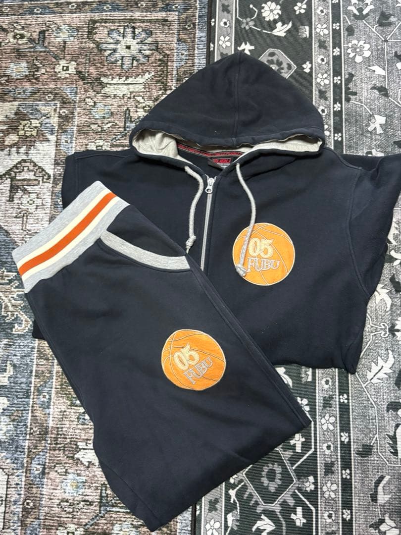 FUBU スウェット セットアップ b-boy 90s 00s B系 ストリートM Fubu