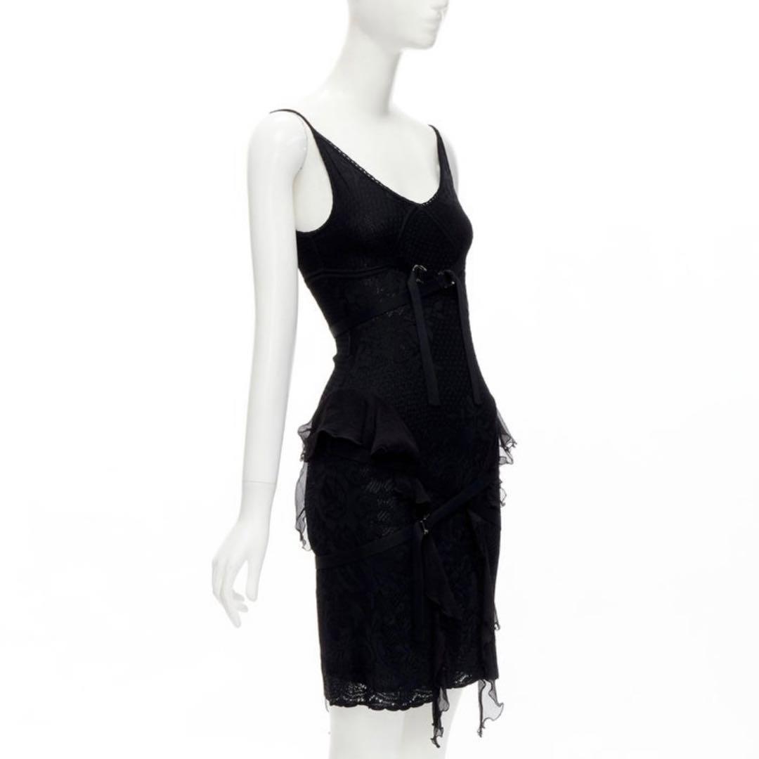 Christian Dior by John Galliano S/S 2003 Sheer Lace Bondage