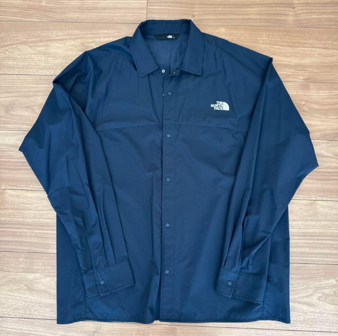 THE NORTH FACE スワローテイルシャツ L ネイビー NP22260