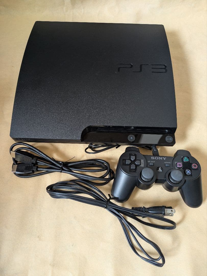 (動作確認済み)PS3 CECH-3000A 本体 ブラック コントローラー付き