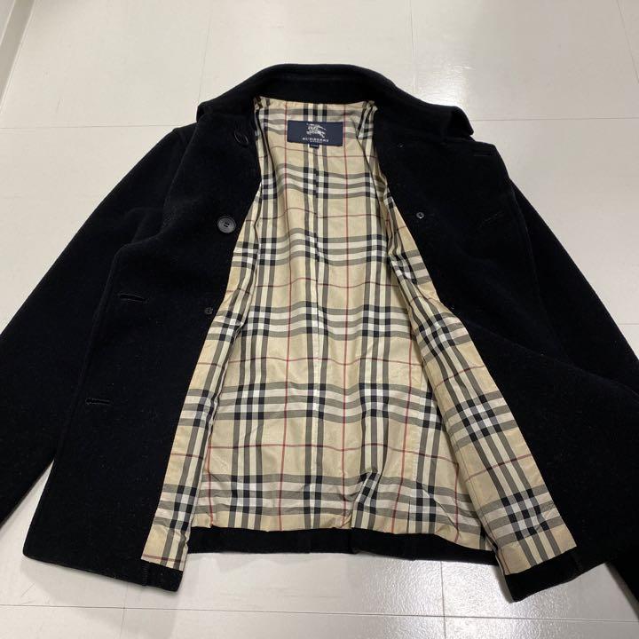 ★極美品・希少サイズ★バーバリー ロンドン Pコート ノバチェック ボルドー ☆極美品・希少サイズ☆バーバリー ロンドン Pコート ノバ