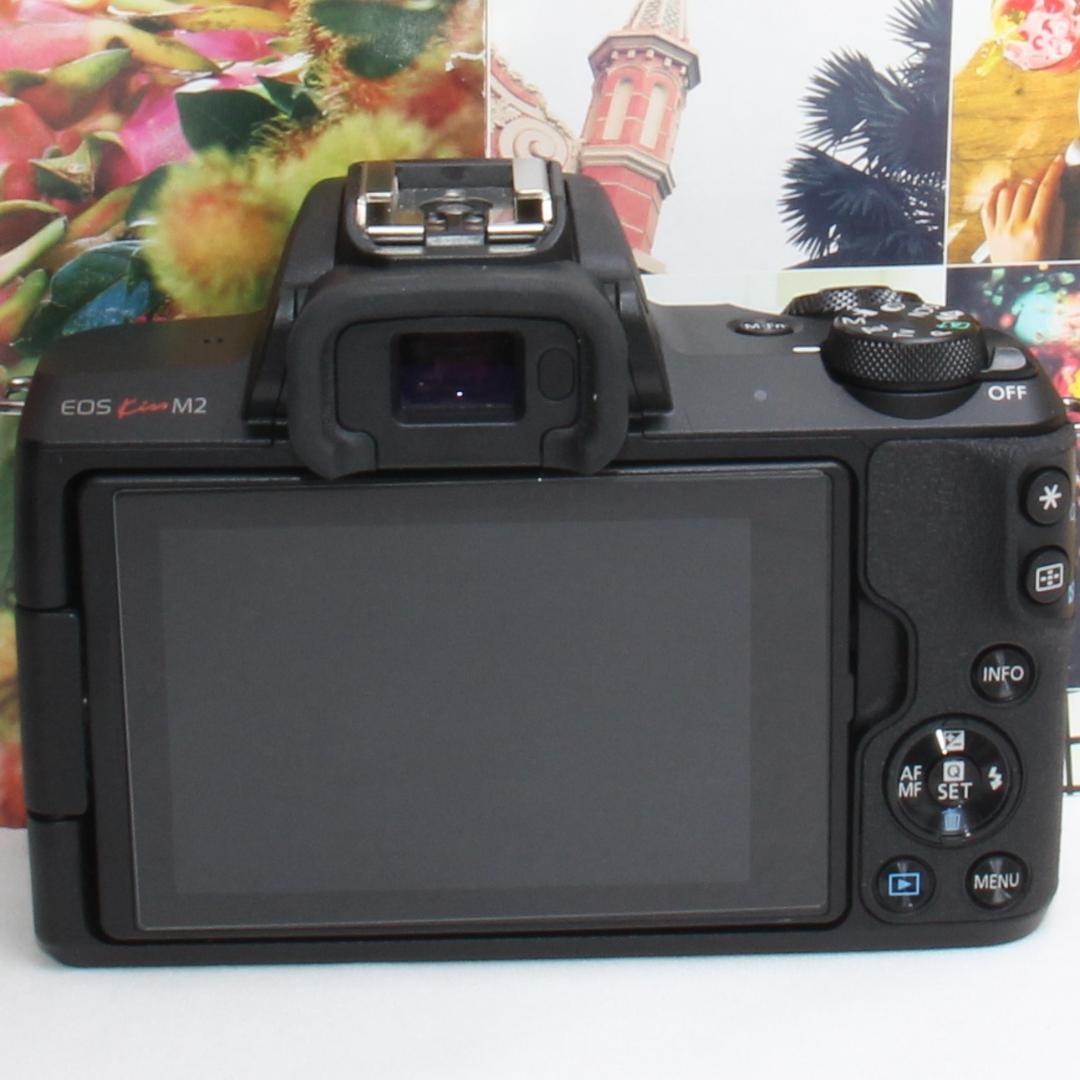 ❤️予備バッテリー付き❤️Canon kiss M2 手ぶれ補正ダブル