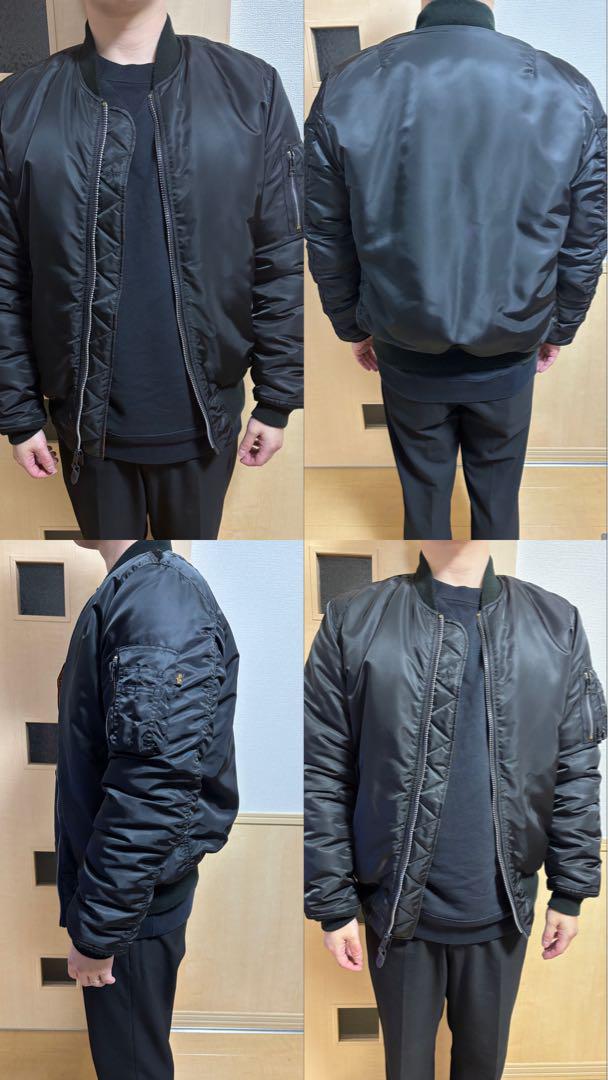 Alpha INDUSTRIES MA-1 ブラック　Lサイズ